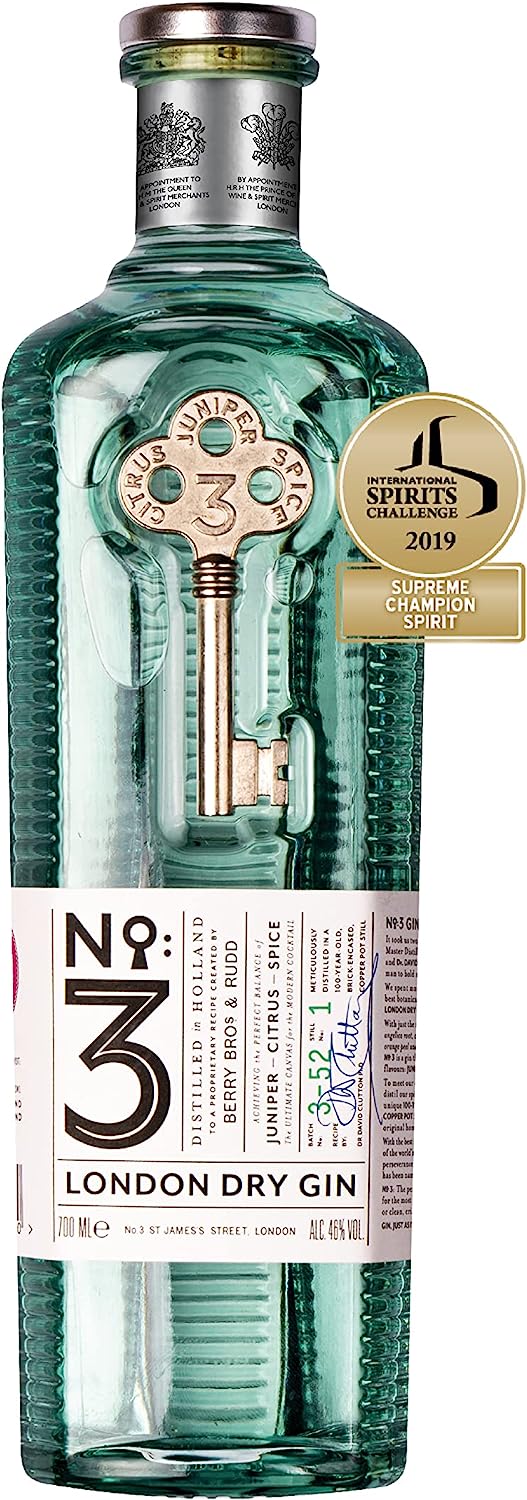 No. 3 London Dry Gin by Berry Bros. & Rudd nur 30,49 € statt 36,90 €